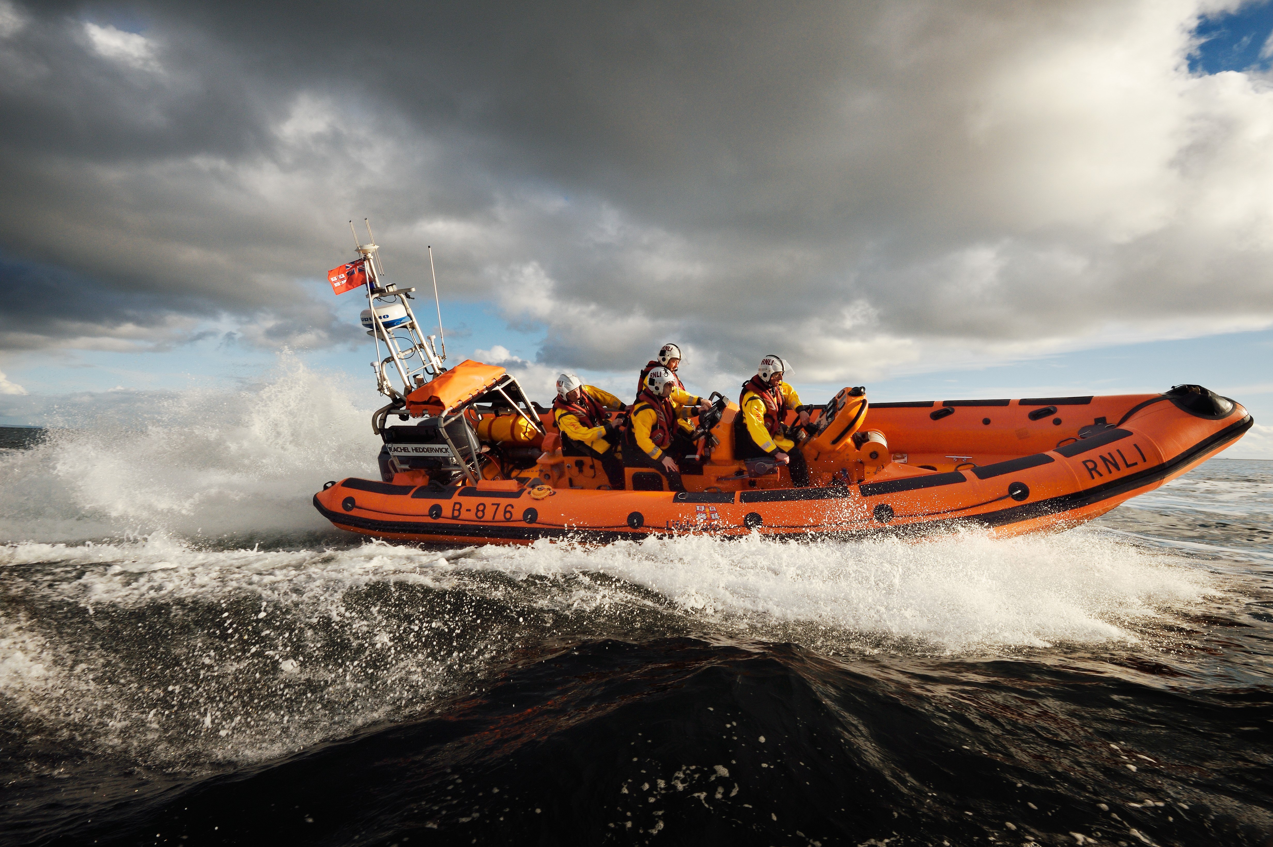 Arran Lamlash Rnli B Class Atlantic 85 Lifeboat On Exercise CREDIT RNLI NIGEL MILLARD