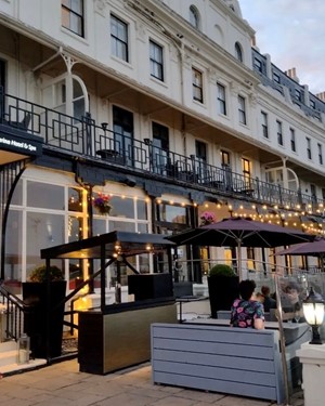 Front Of Hotel Evening